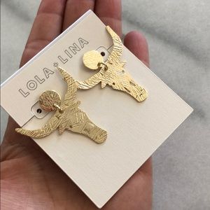 Lola + Lina Longhorn Head Earrings